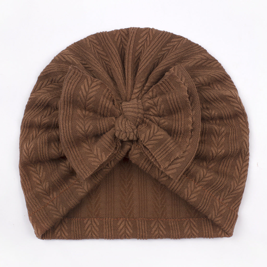 Hat Cute Boy Bow Wheat Beanie Kids' Headwear