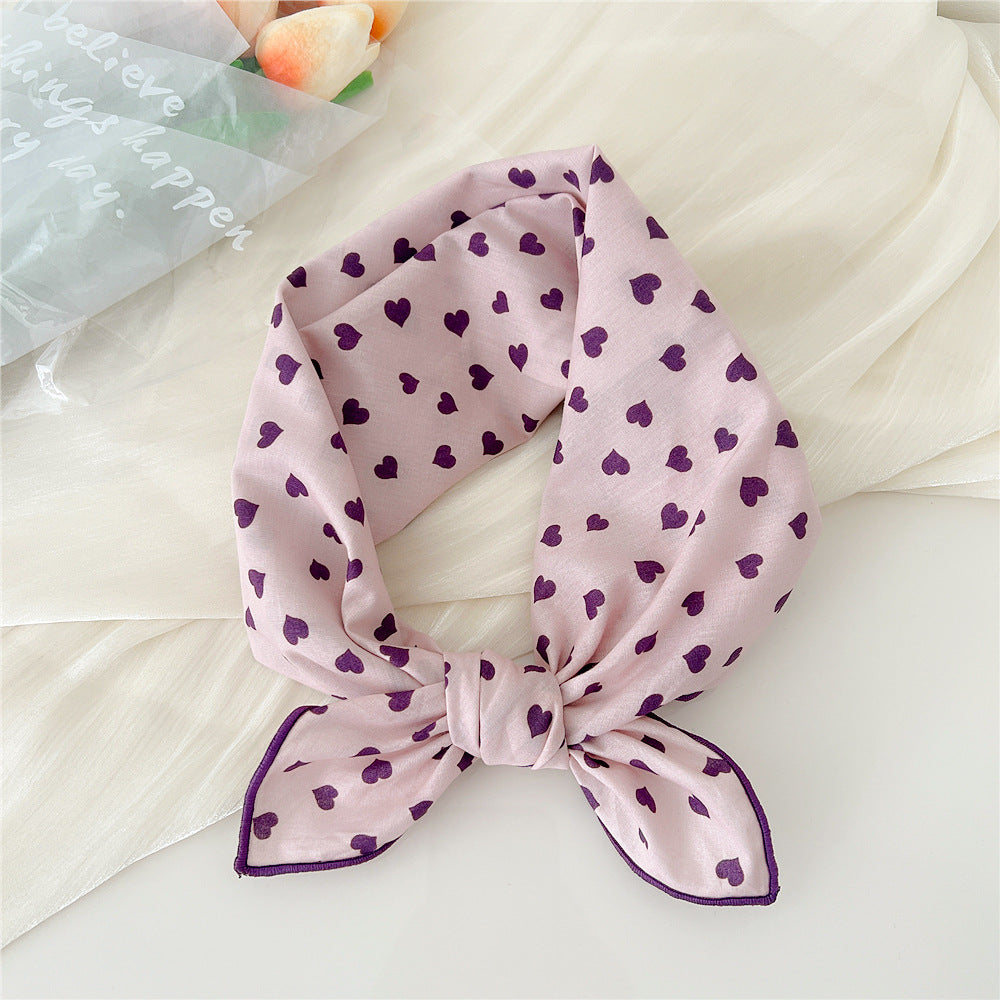 Women's Silk Summer Fresh Korean Style Artistic Scarfs