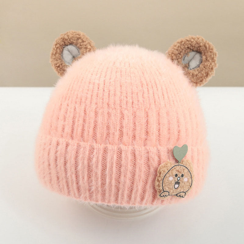 Hat Warm Cute Boy Korean Princess Kids' Headwear