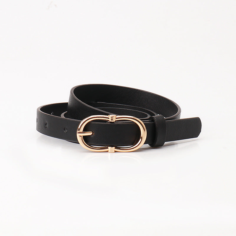 Women's Fashionable High-grade Alloy Pin Buckle Imitation Belts