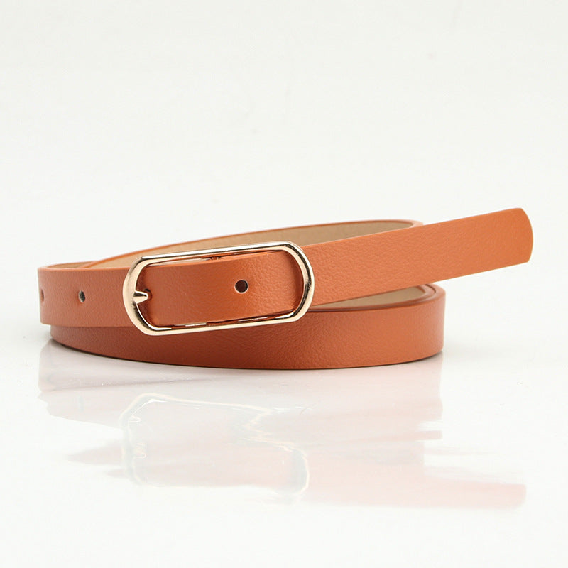 Women's Thin Fresh Sweet Dress Decorative Oval Belts