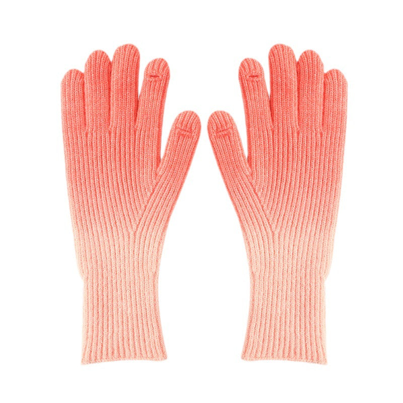 Women's Thick Wool Riding Winter Outdoor Sports Gloves