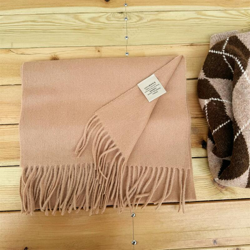 Women's High-grade Color Australian Cashmere Solid Winter Scarfs