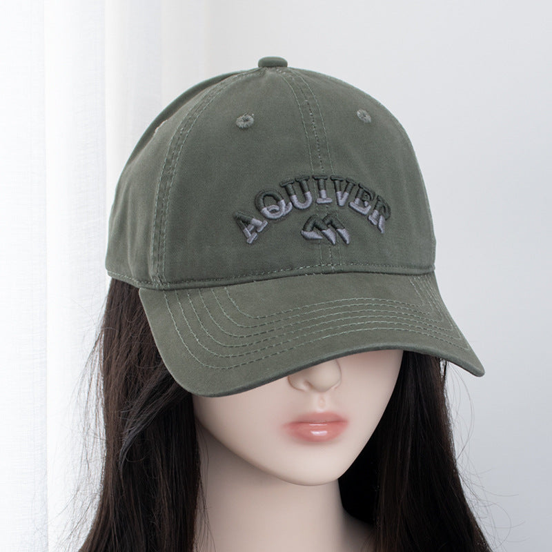 Women's & Men's Style Three-dimensional Letter Embroidery Soft Top Baseball Hats & Caps