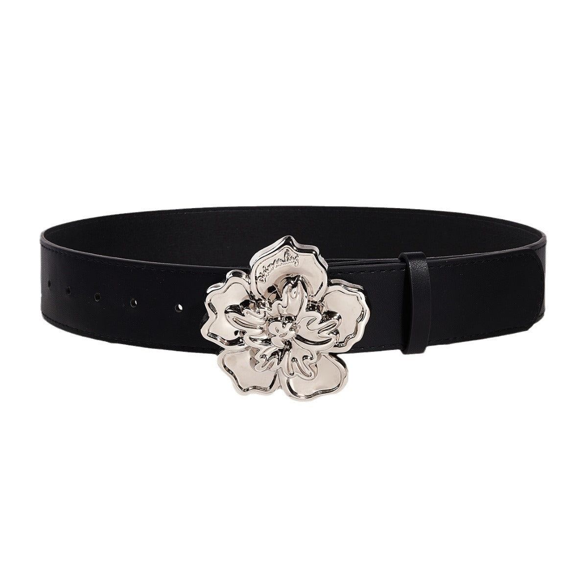 Trend Characteristic Punk Flower Snap Button Belts