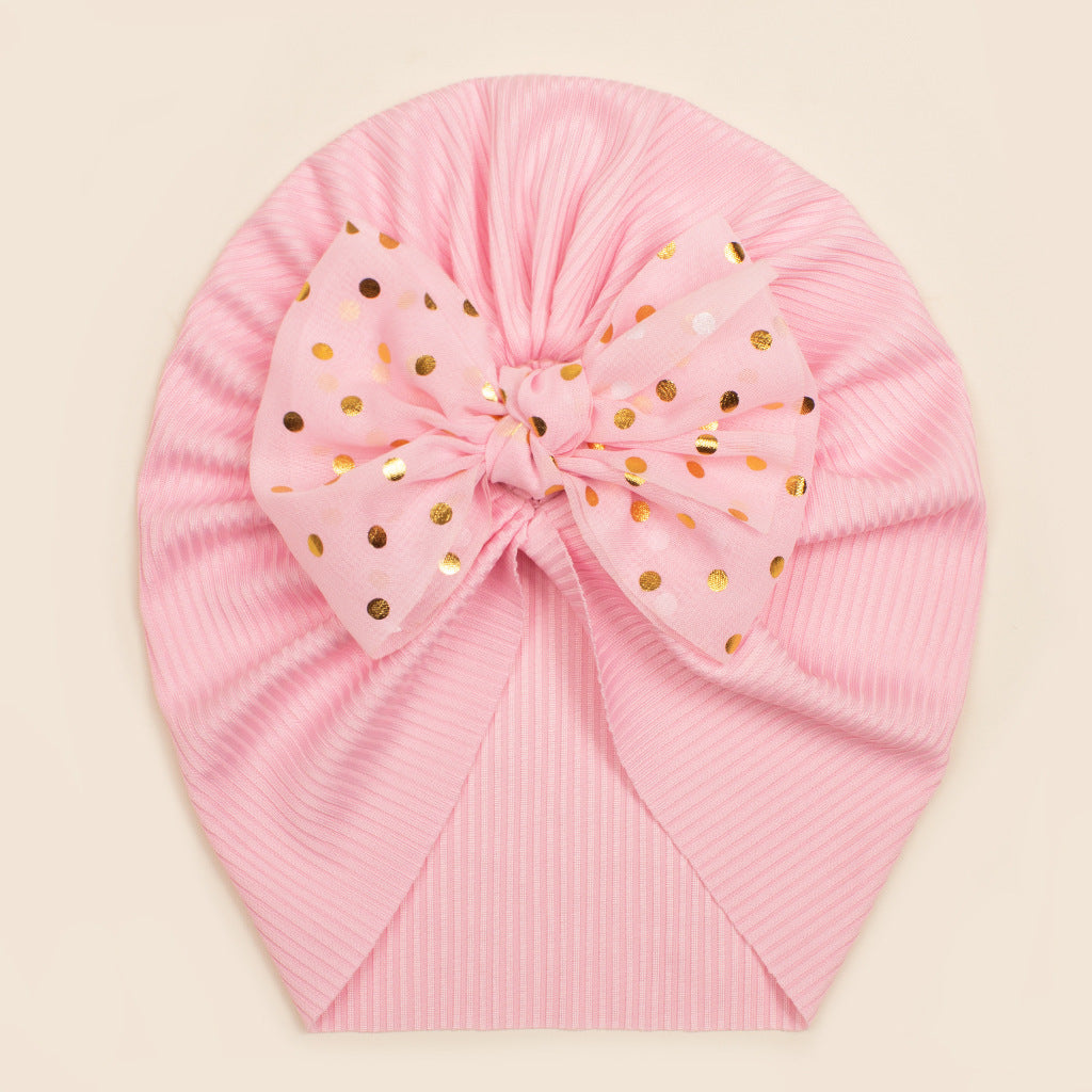 Hat With Thread Bowknot Bag Thin Kids' Headwear