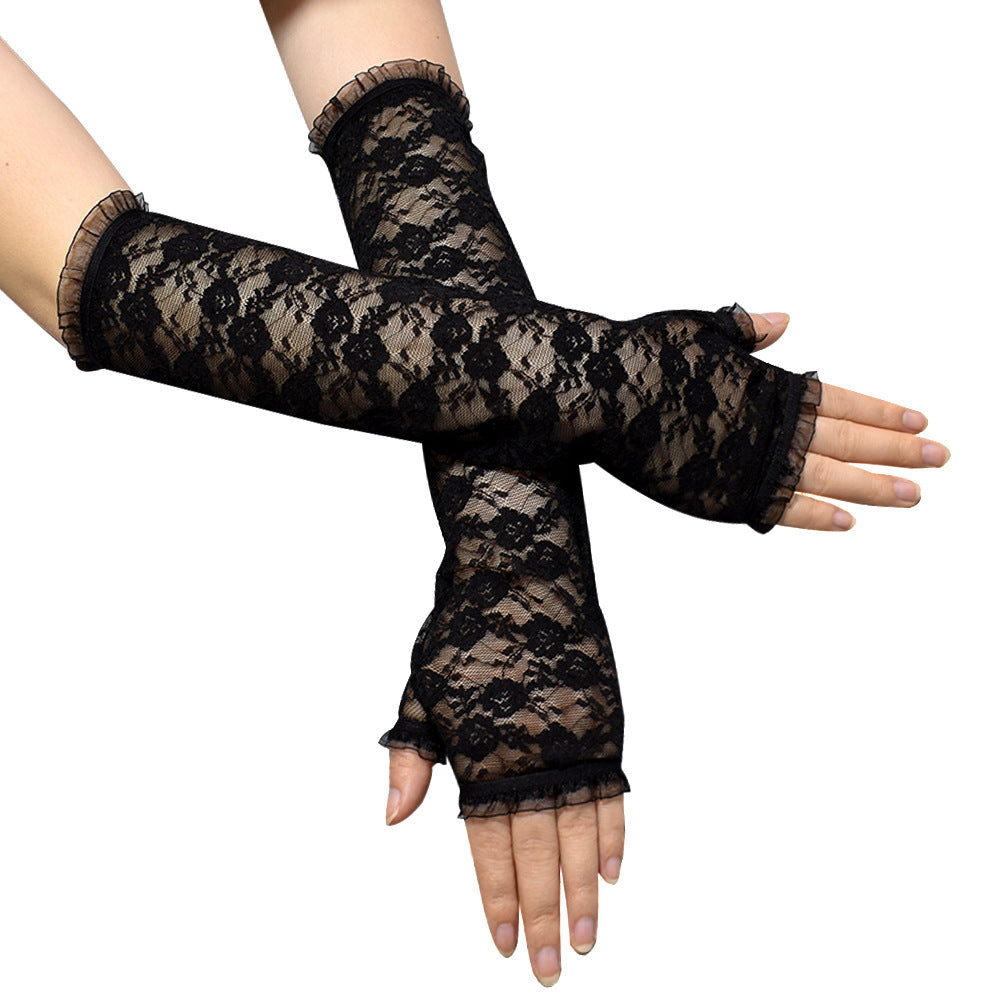 Women's Protection Oversleeve Summer Mid-length Arm Sleeve Gloves