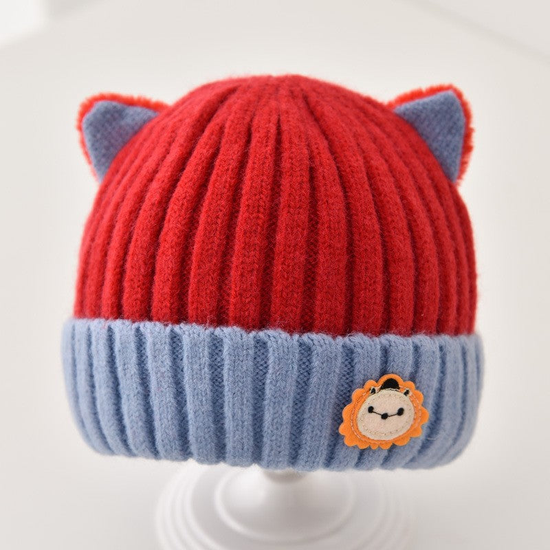 Hat Warm Cute Boy Korean Princess Kids' Headwear