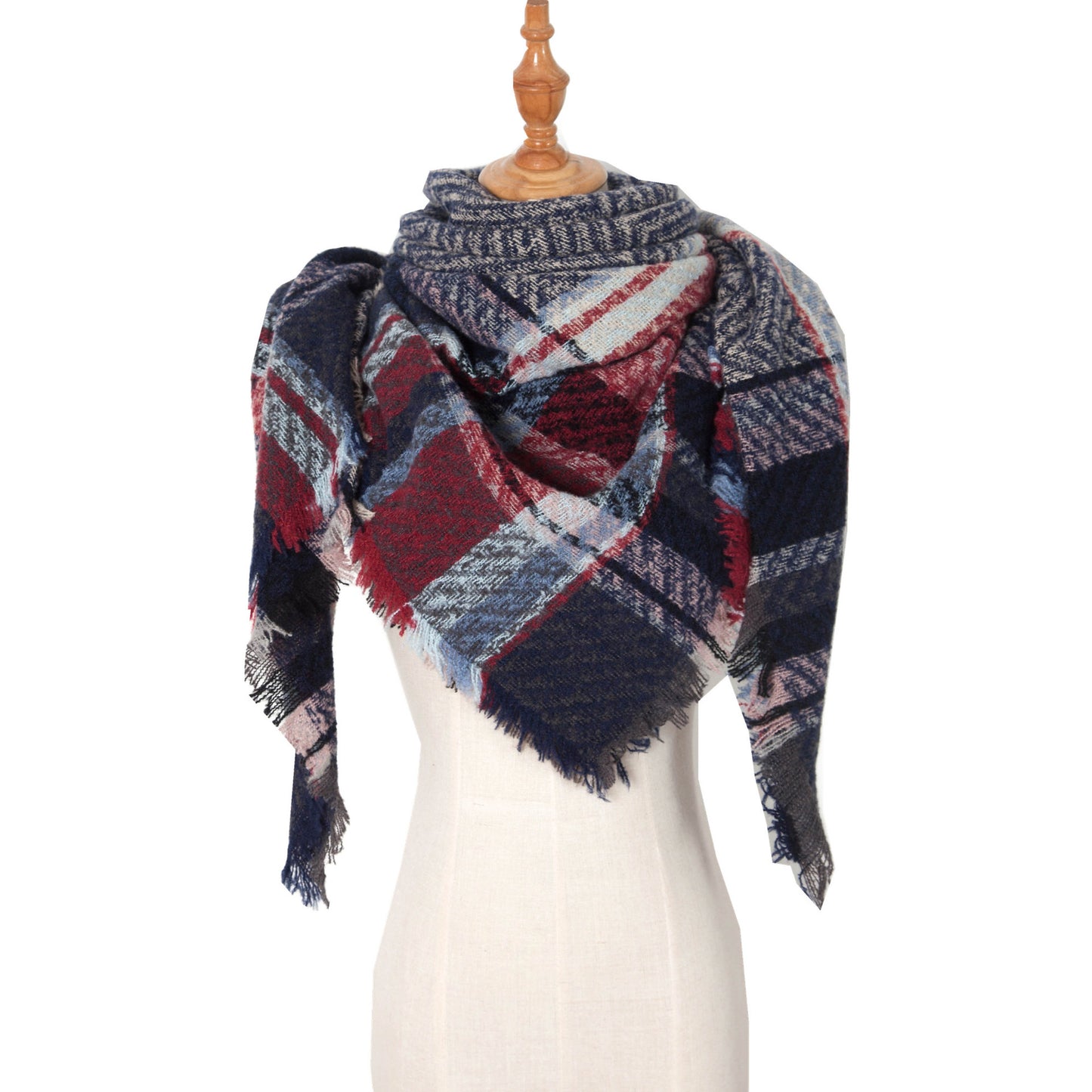 Versatile Source Shawl Large Plaid Triangle Scarfs