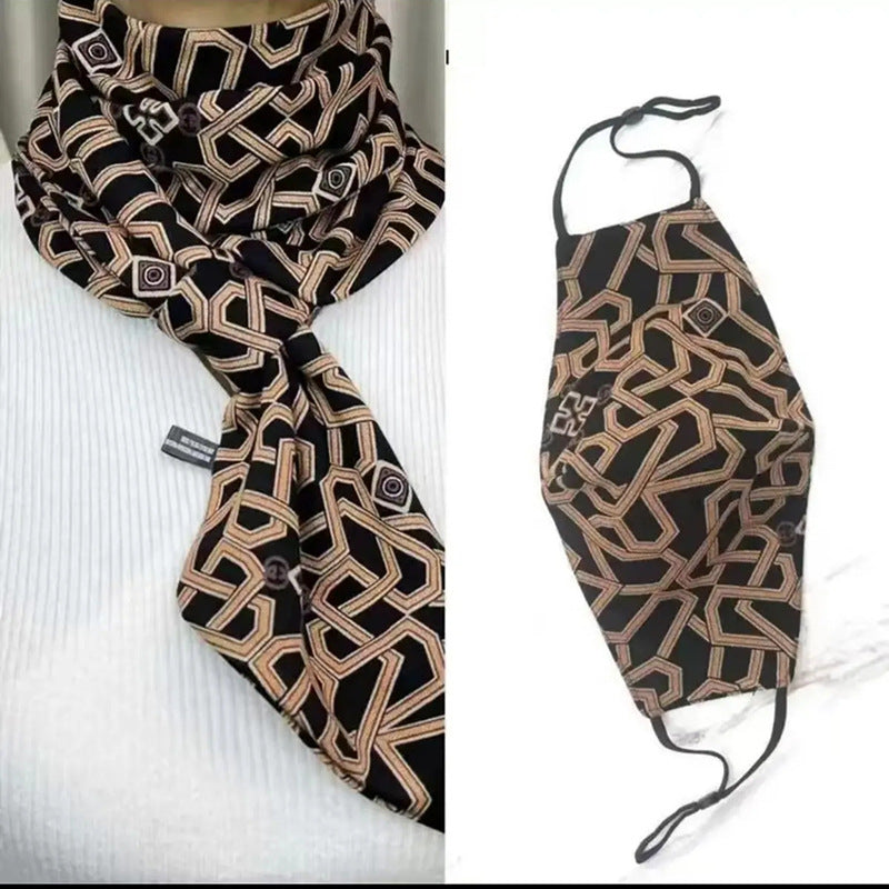 Women's Socket Small Fashion Korean Pearl Cotton Scarfs