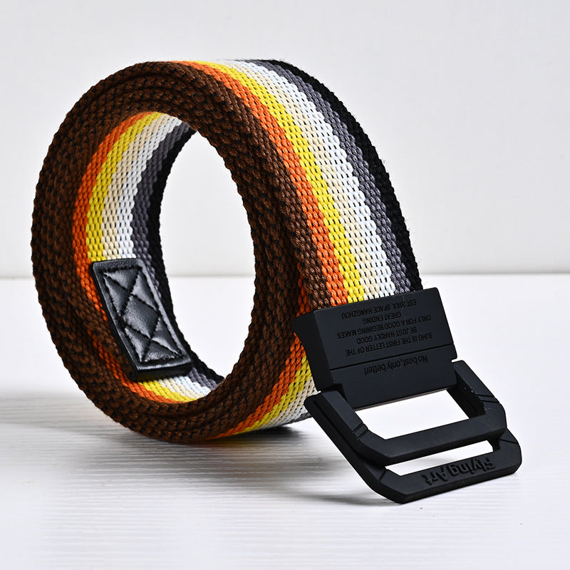 Women's & Men's Casual Rubber Effect Paint Pants Alloy Belts