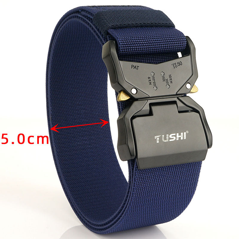 Men's Outdoor Tactics Nylon Waistband Elastic Pant Belts