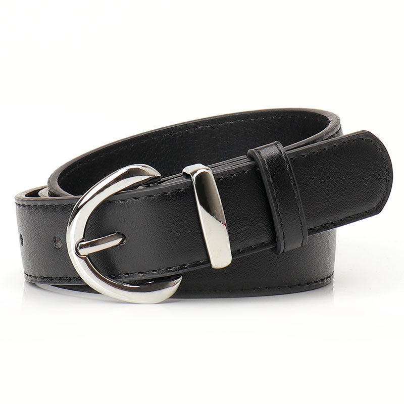 Women's Alloy Pin Buckle Female Korean Style Simple Casual Belts