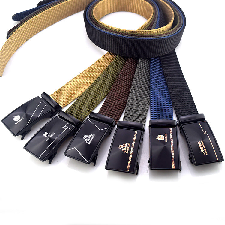 Men's Buckle Thickened Woven Pressure Plate Breathable Belts