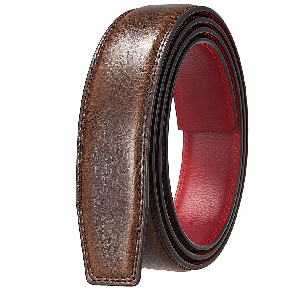 Men's Buckle With Strips Without Taking The Belts