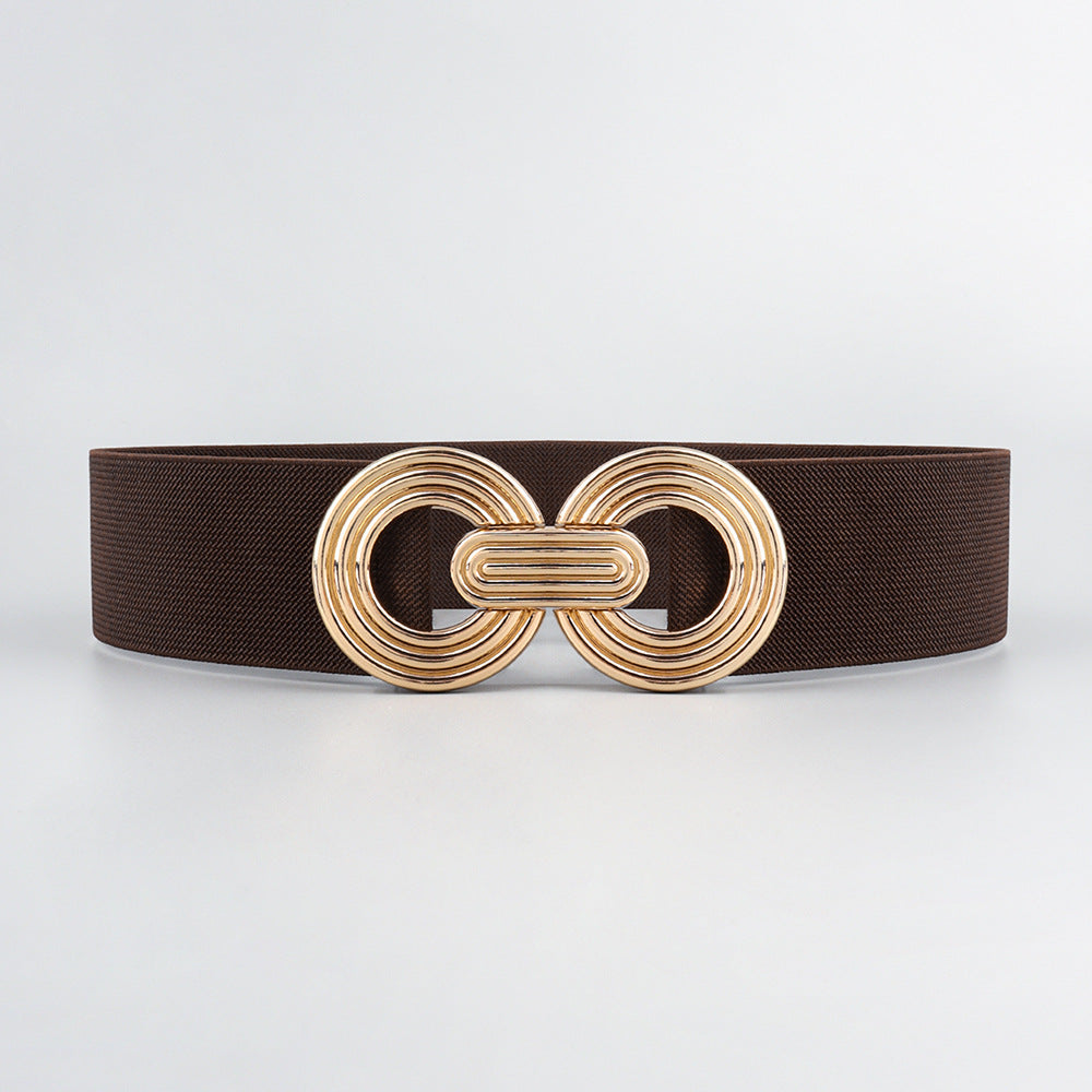 Women's Geometric Metal Buckle Trend Waist Seal Belts