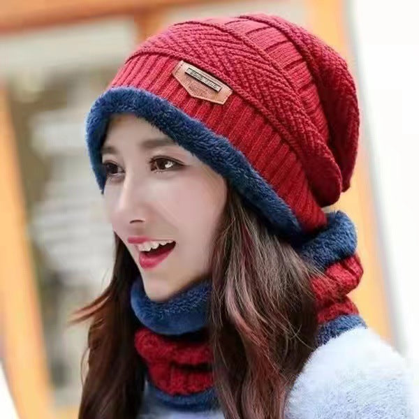 Men's Set Cold Protection Hat Earmuffs Knitted Hats & Caps