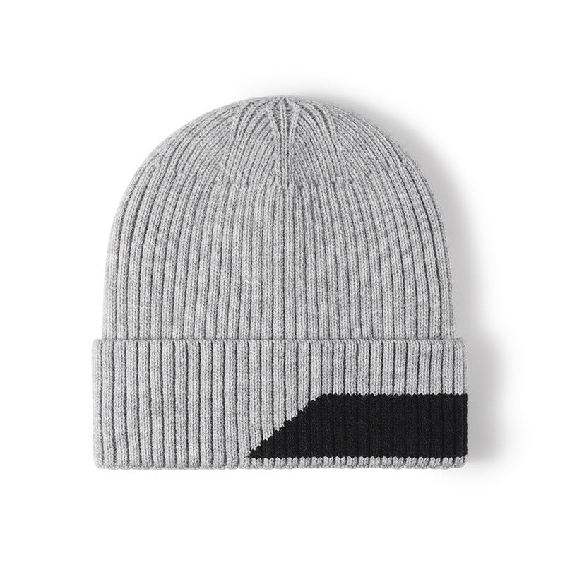 Women's & Men's Simple Warm Fleece-lined Beanie Hat Fashion Woolen Hats & Caps