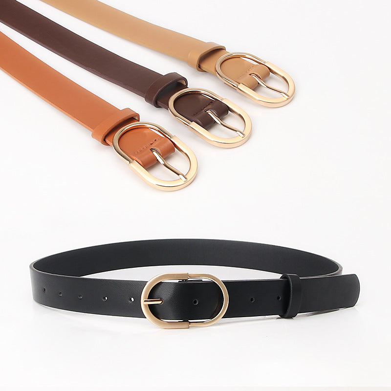 Women's Fashion Pin Buckle Casual Korean Style Belts