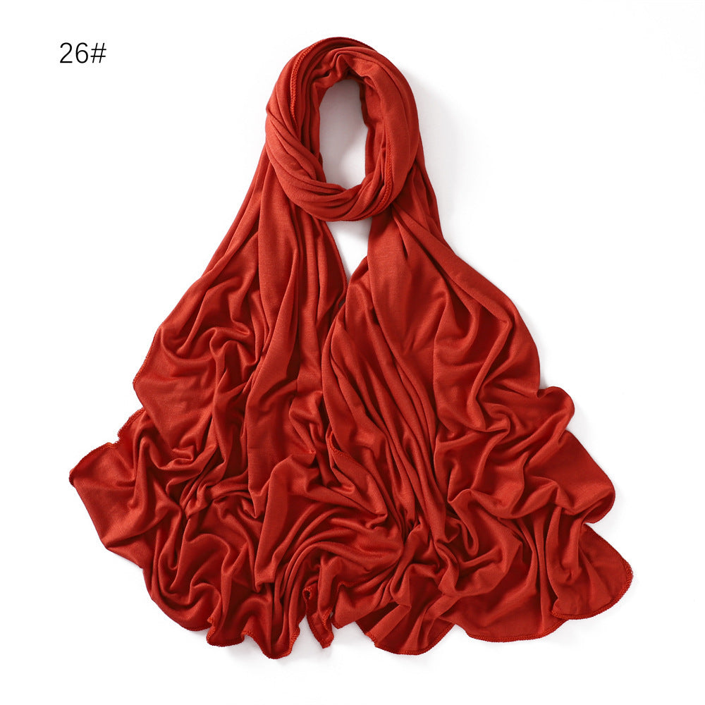 Women's Solid Color Modal Soft Breathable Monochrome Scarfs