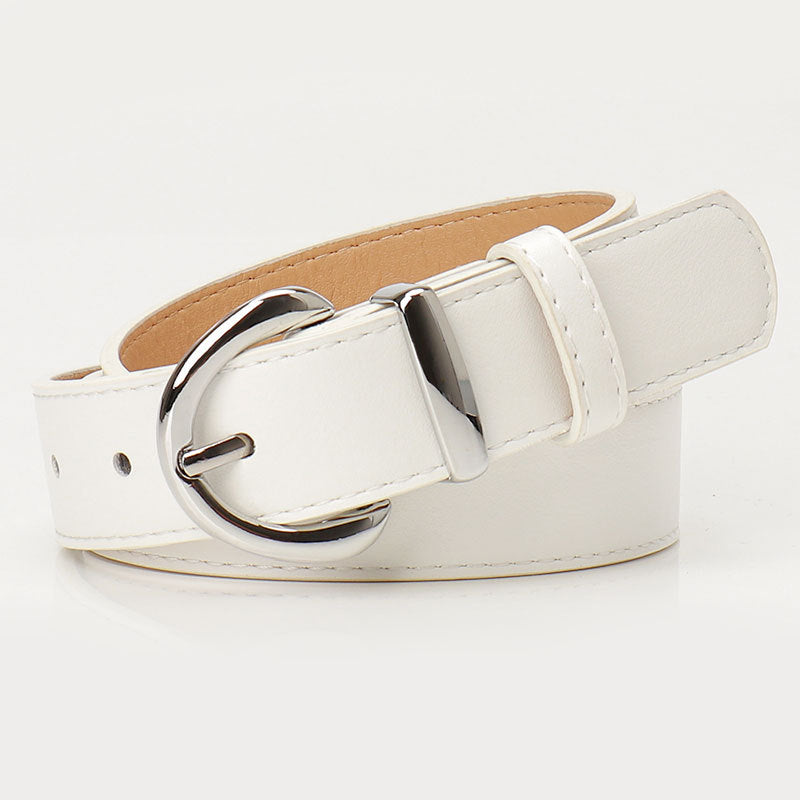 Women's Alloy Pin Buckle Female Korean Style Simple Casual Belts