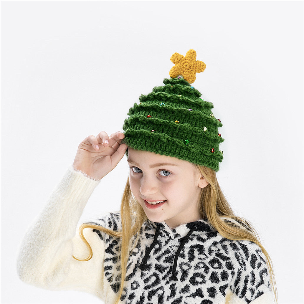 Hat Western Christmas Adult Tree Woolen Kids' Headwear