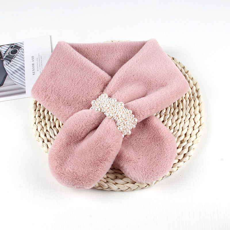 Women's Imitate Rex Rabbit Fur Warm Thickened Scarfs