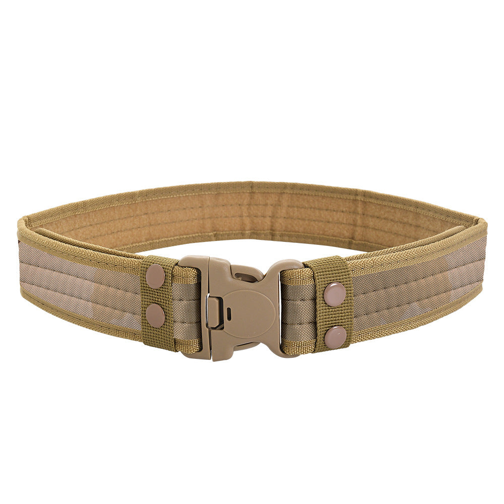 Men's Outdoor Training Plastic Buckle Canvas Military Belts