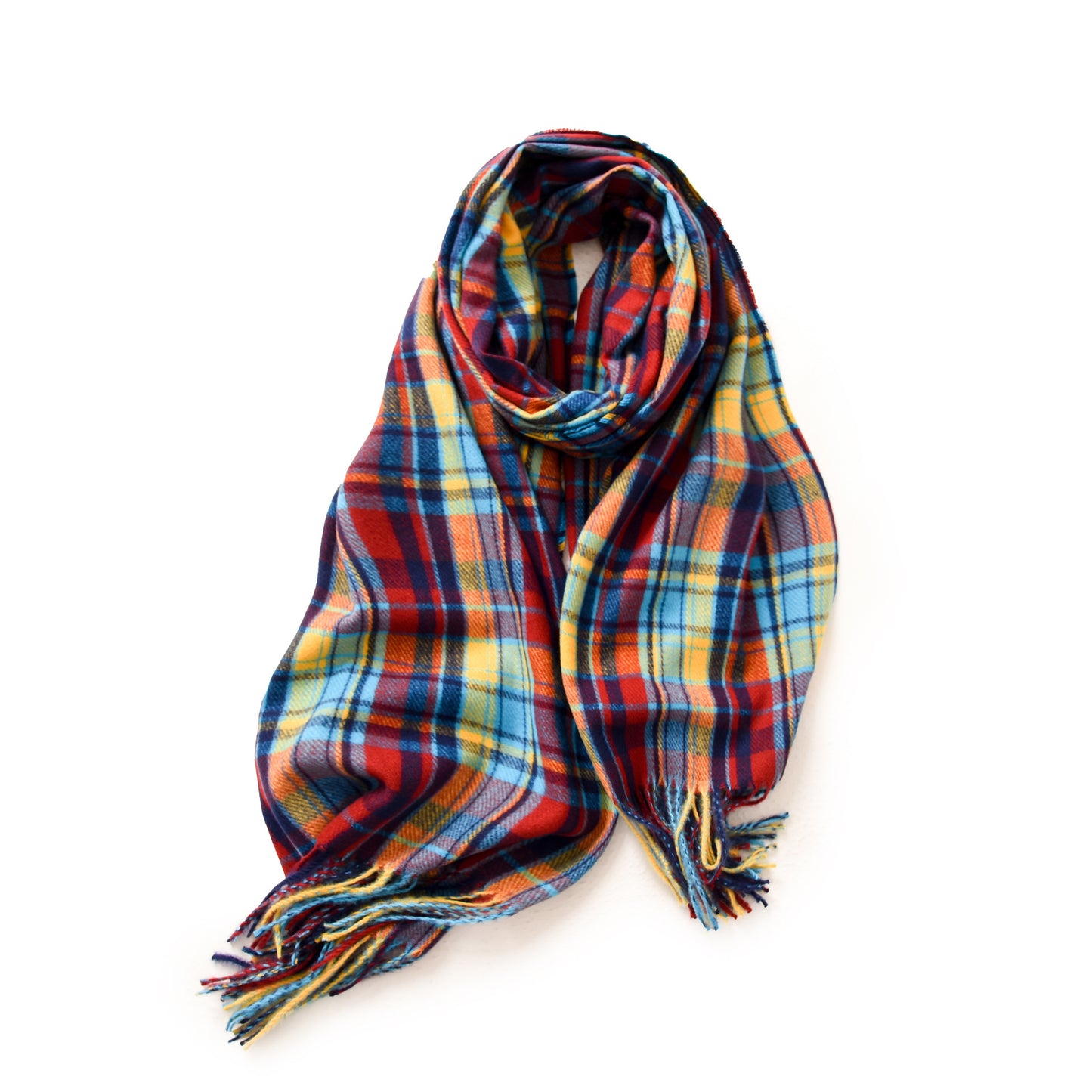 Women's Winter Plaid Artificial Cashmere Shawl Street Scarfs