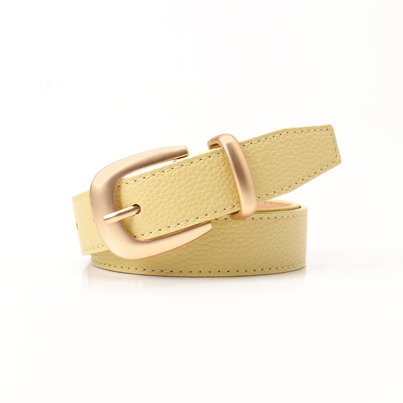 Women's Style Female Commute Pin Buckle Simple Belts