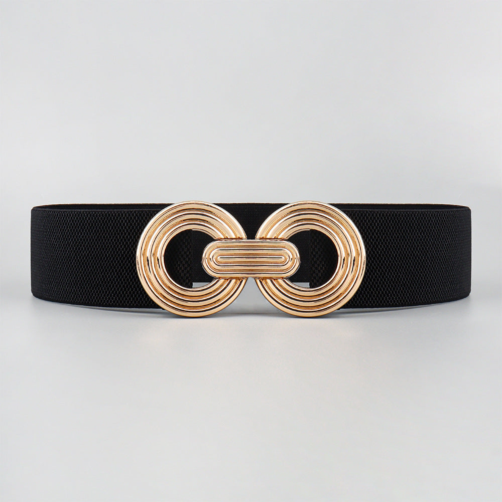 Women's Geometric Metal Buckle Trend Waist Seal Belts