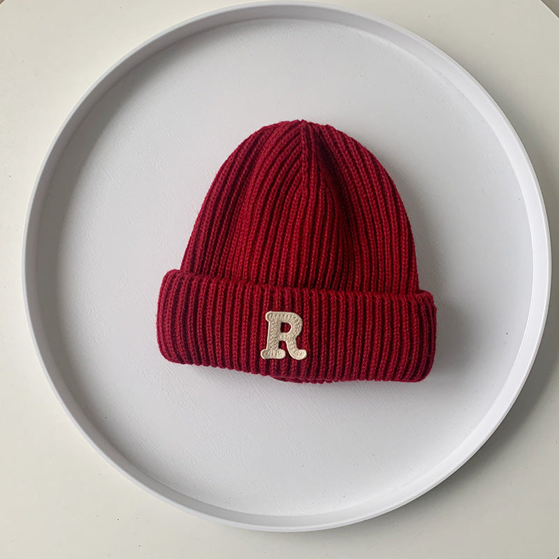 Children's Style Wool Hat Boys Fashion Letters Kids' Headwear