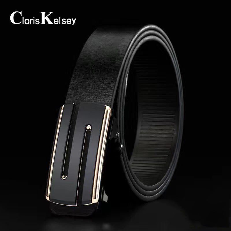 Men's Toothless Automatic Buckle Pants Versatile Trendy Belts