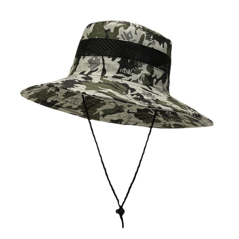 Men's Hat Camouflage Bucket Outdoor Mountain Climbing Hats & Caps