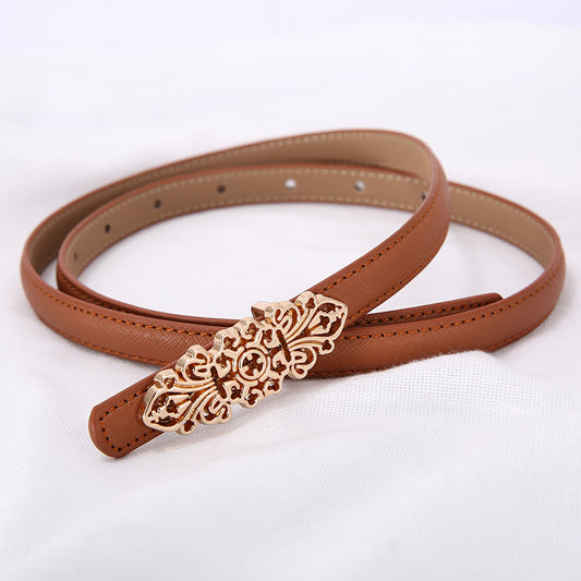 Women's Leather Pure Cowhide Decorative Versatile Fashionable Casual Belts