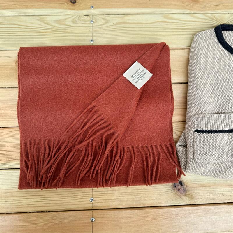 Women's High-grade Color Australian Cashmere Solid Winter Scarfs