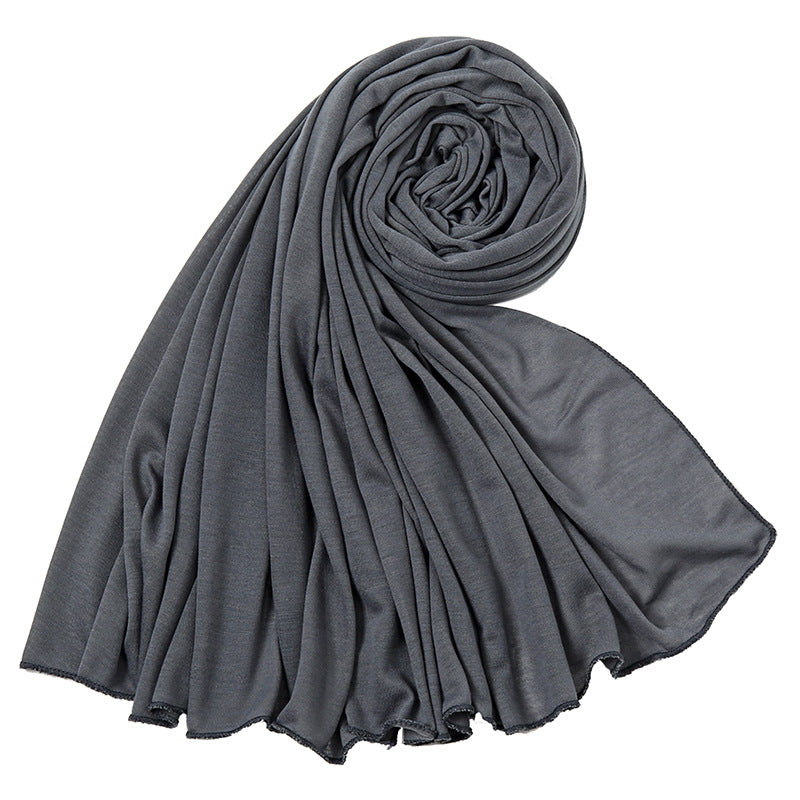 Women's Monochrome Jersey Toe High Quality Mercerized Scarfs