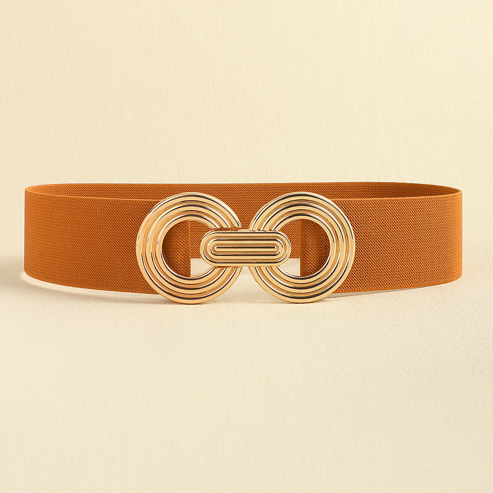 Women's Geometric Metal Buckle Trend Waist Seal Belts