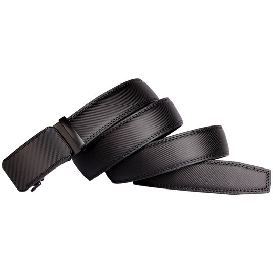 Men's Leather Versatile Cowhide Automatic Buckle Advanced Belts