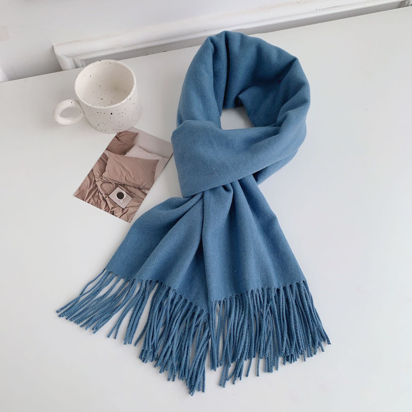 Women's Solid Color Korean Stylish Simple Versatile Scarfs