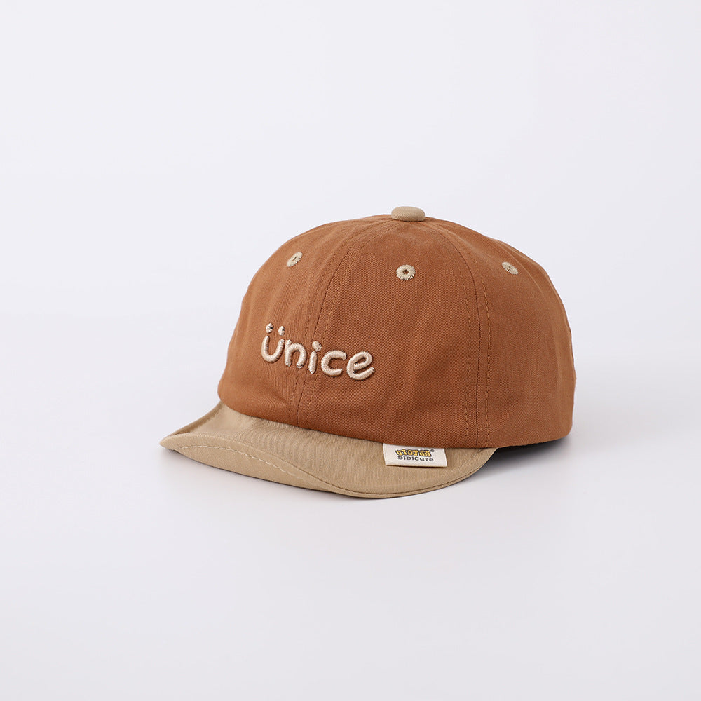 Hat Thin Peaked Korean Letter Boys Kids' Headwear