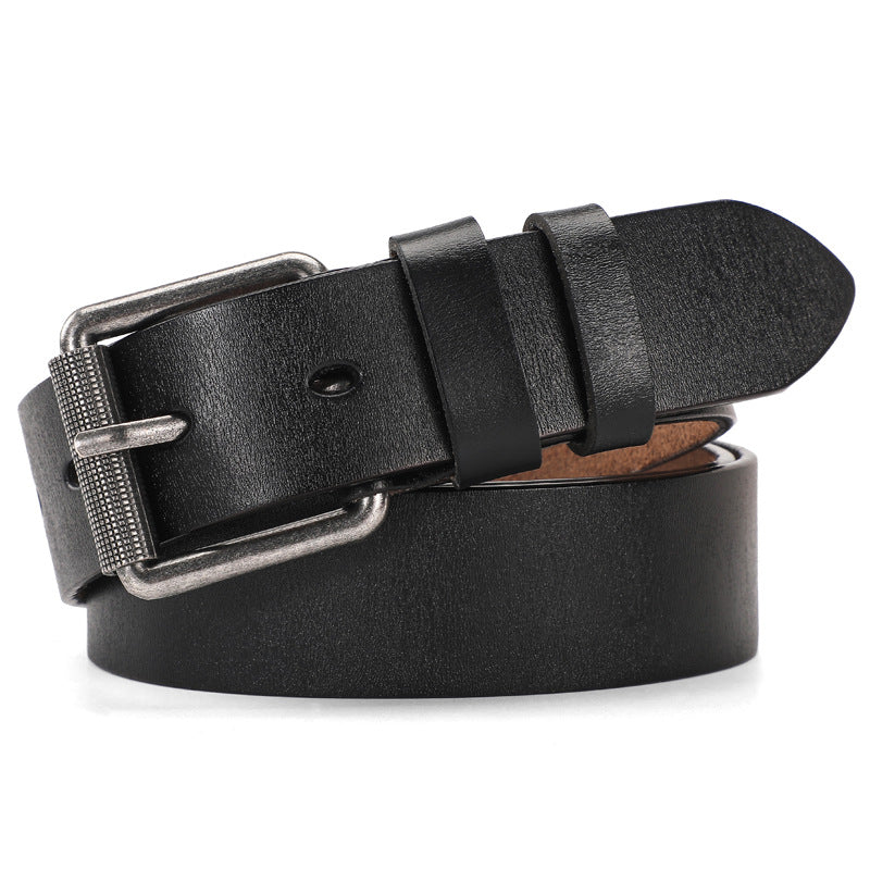 Men's Antique Genuine Leather Pin Buckle Belts