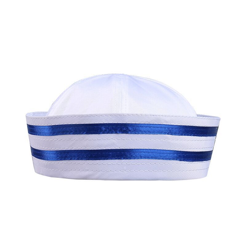 Children's Uniform White Stage Performance Hat Embroidery Kids' Headwear