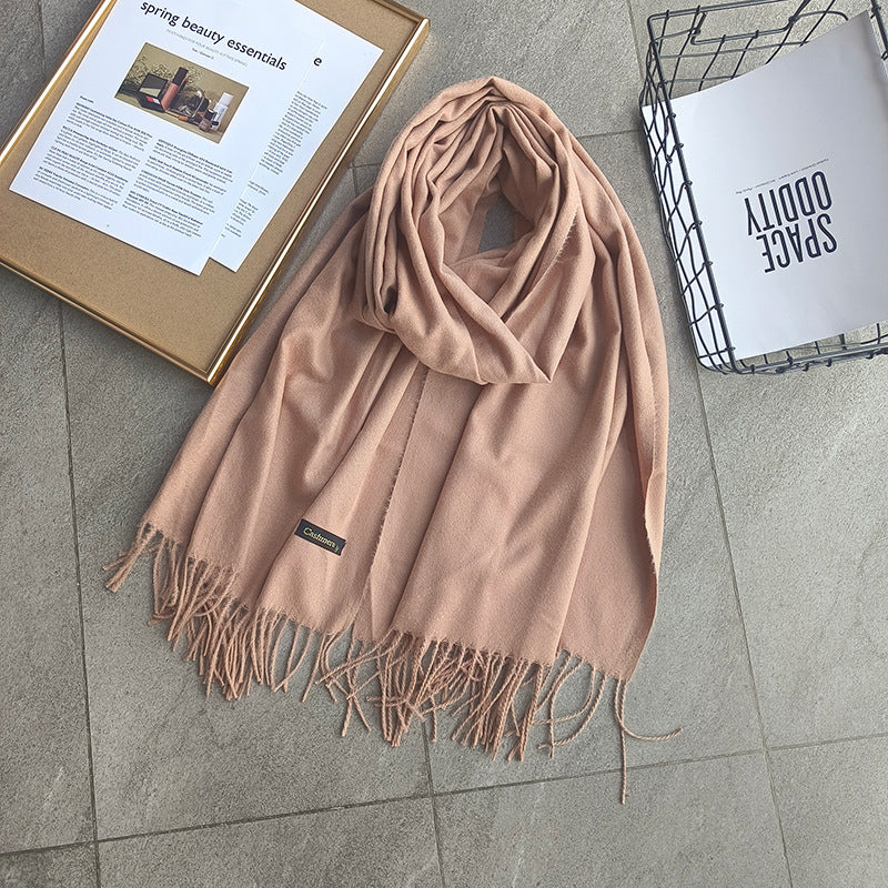 Women's Solid Color Korean Stylish Simple Versatile Scarfs