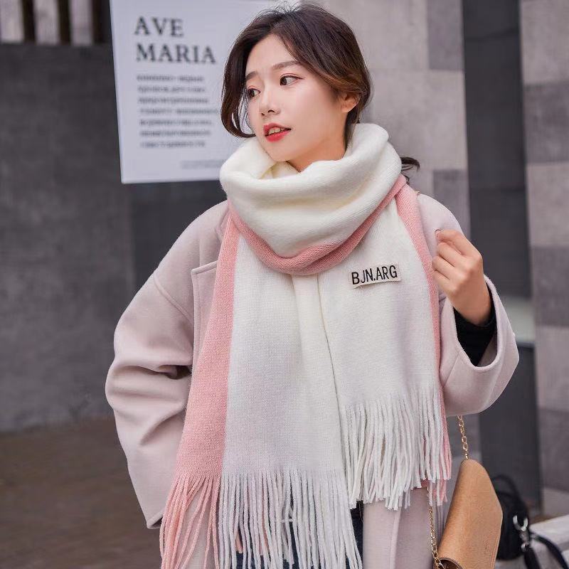 Women's Winter Korean Style Versatile Cute Thickening Couple Scarfs