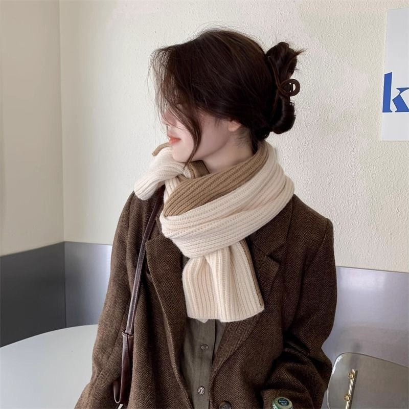 Women's Knitted Korean Style Winter Warm Lazy Scarfs