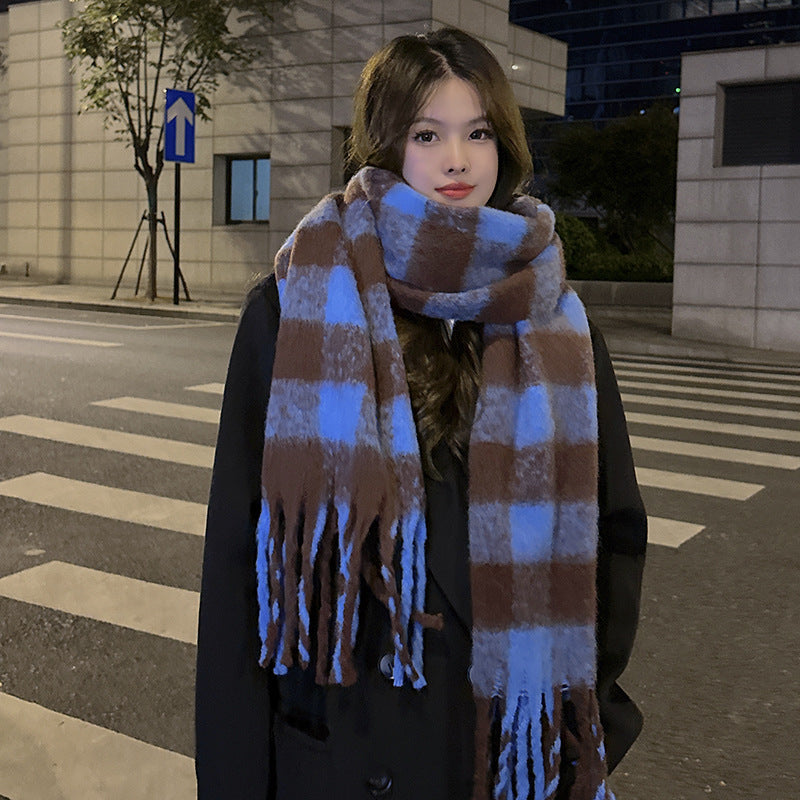 Women's Winter High-grade Versatile Korean Style Fringe Scarfs