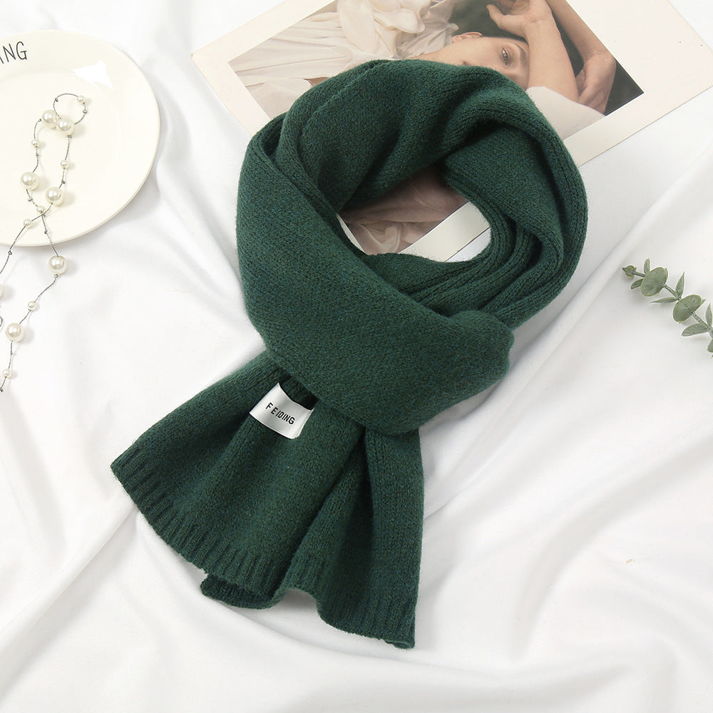 Women's Korean Wool Knitted Thickened Warm For Scarfs