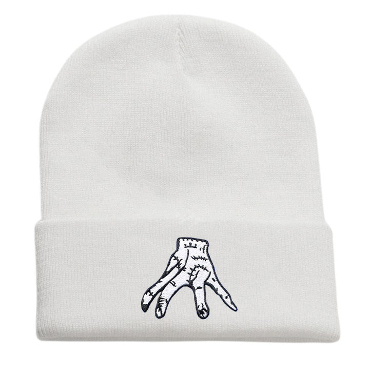 Women's & Men's Wednesday Embroidery Knitted Hat Warm Pullover Hats & Caps