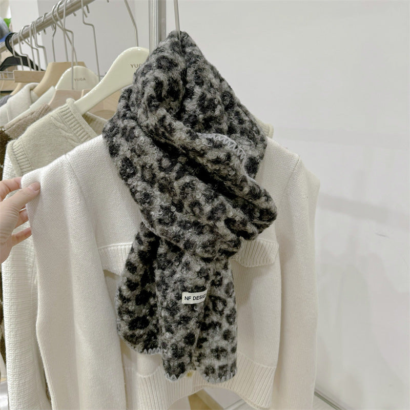 Women's Print Small Curls Fashion Warm Good Scarfs